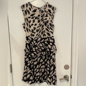 Tracey Reese black/cream sleeveless dress, new with tags. Size 6